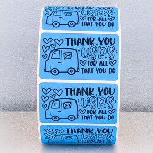 Thank You USPS Stickers – Mail Carrier Appreciation Labels for Packages 2"
